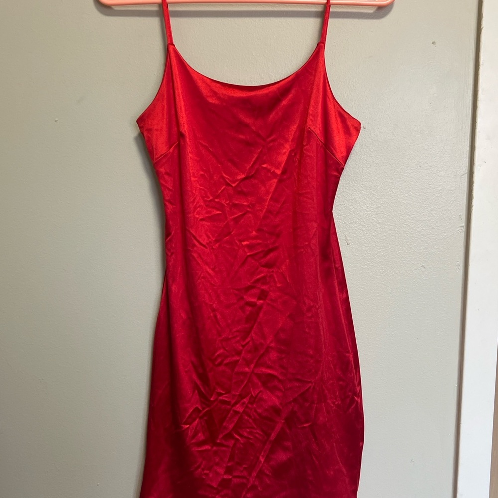 SHEIN Red Mini Dress with Chic Design